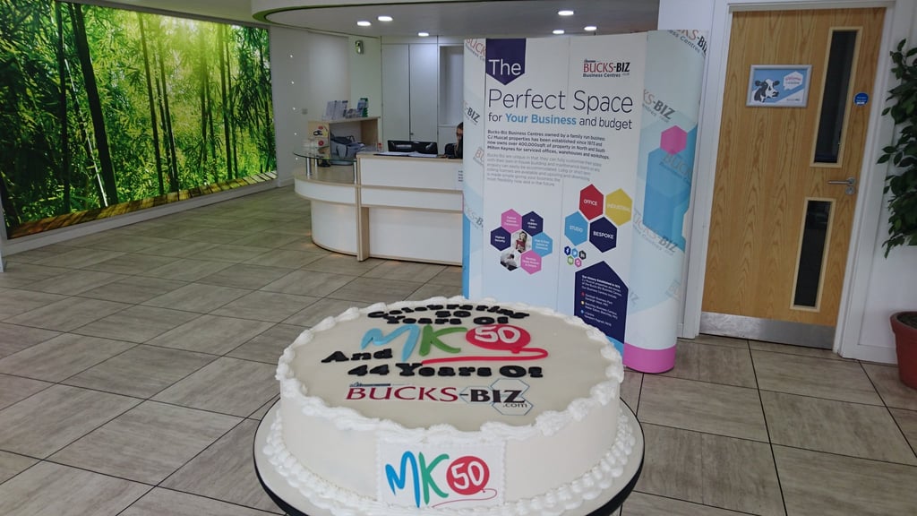 MK50 cake by Caketastic in our iCentre reception.