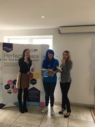 Willen Hospice visit the iCentre in Newport Pagnell
