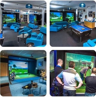 Golf simulation centre at our iCentre in Newport Pagnell.