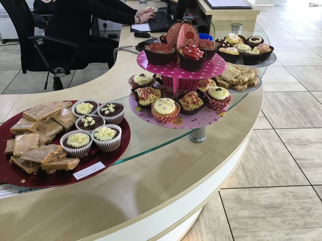 Leave a donation for all cakes at Bucks Biz's iCentre, Newport Pagnell, Milton Keynes