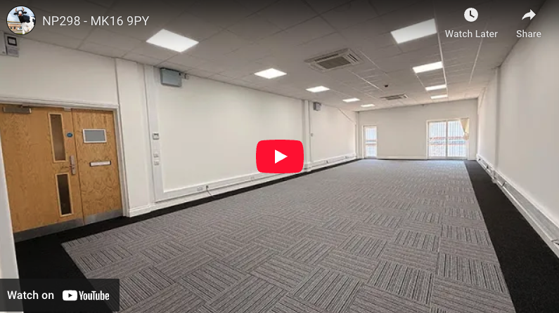 Large office with window and sub room