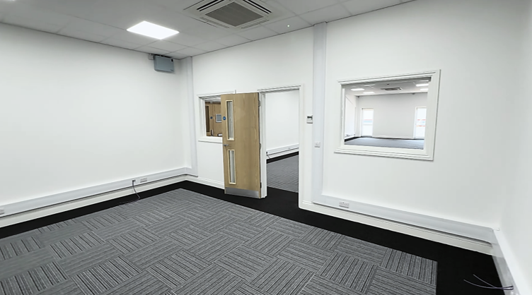 Large office with meeting room